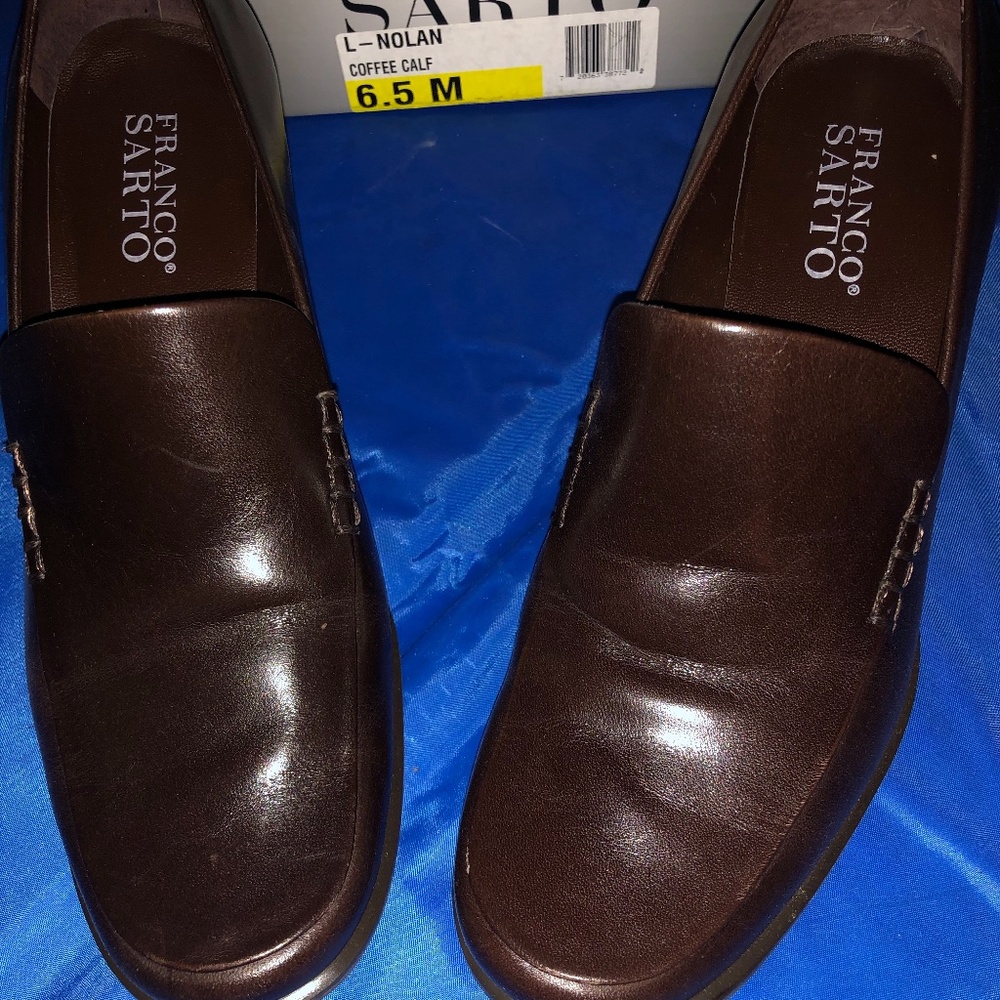 Franco Sarto pump, brown leather